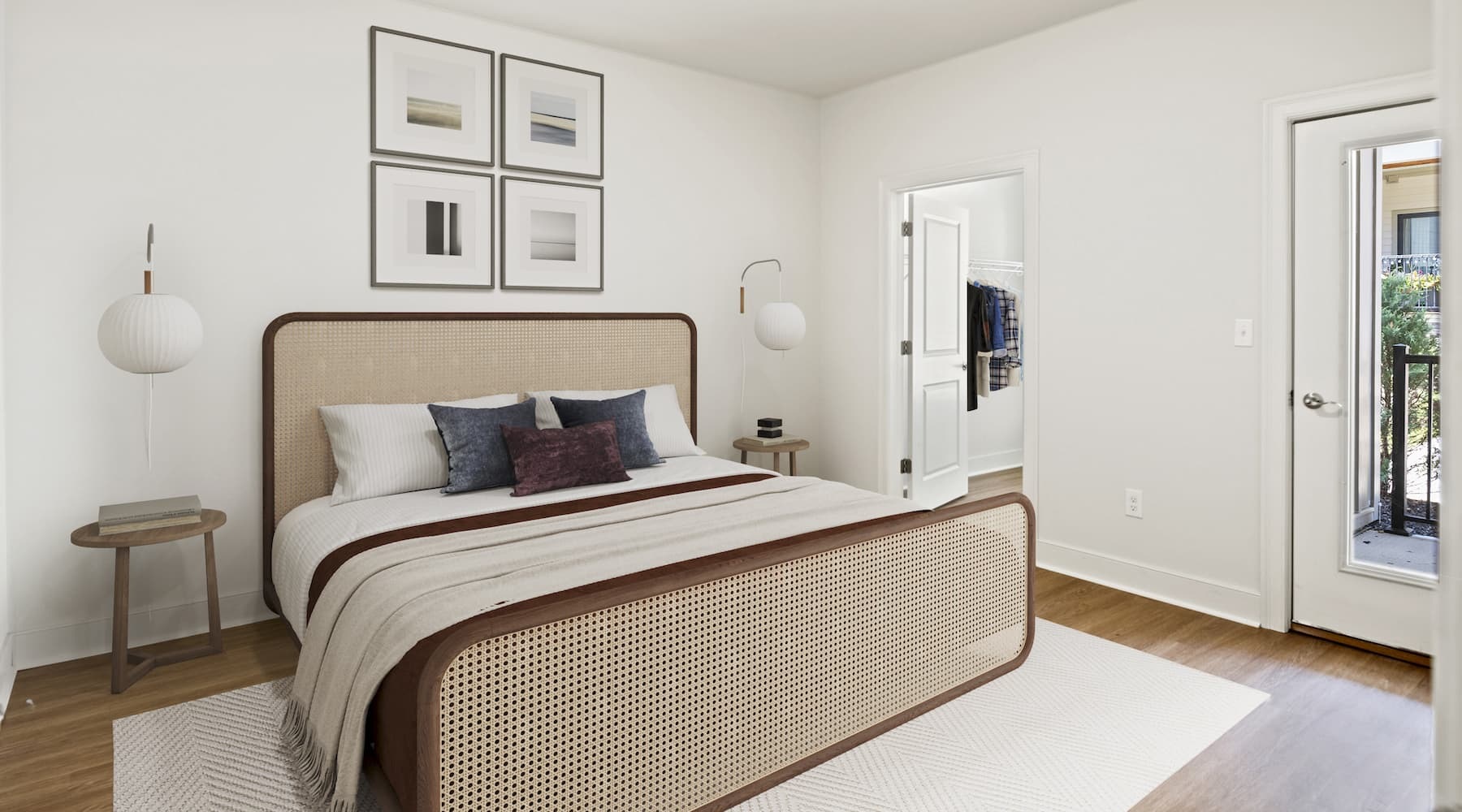 bedroom with decor and open spaces